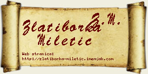 Zlatiborka Miletić vizit kartica